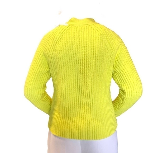 Banana Republic yellow rib knit pullover sweater Small - Picture 2 of 8